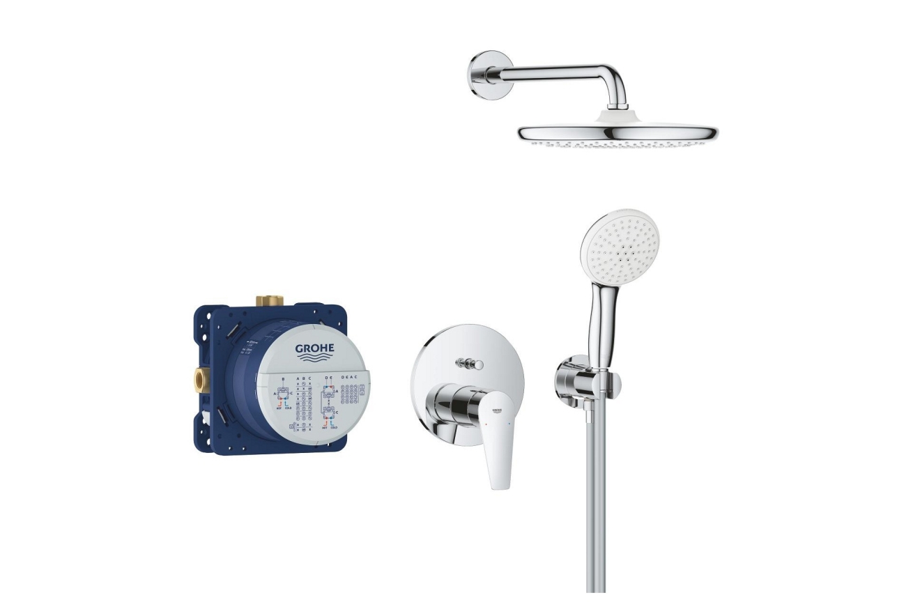 Душевая система GROHE BauEdge со смесителем для душа, хром (25290000)