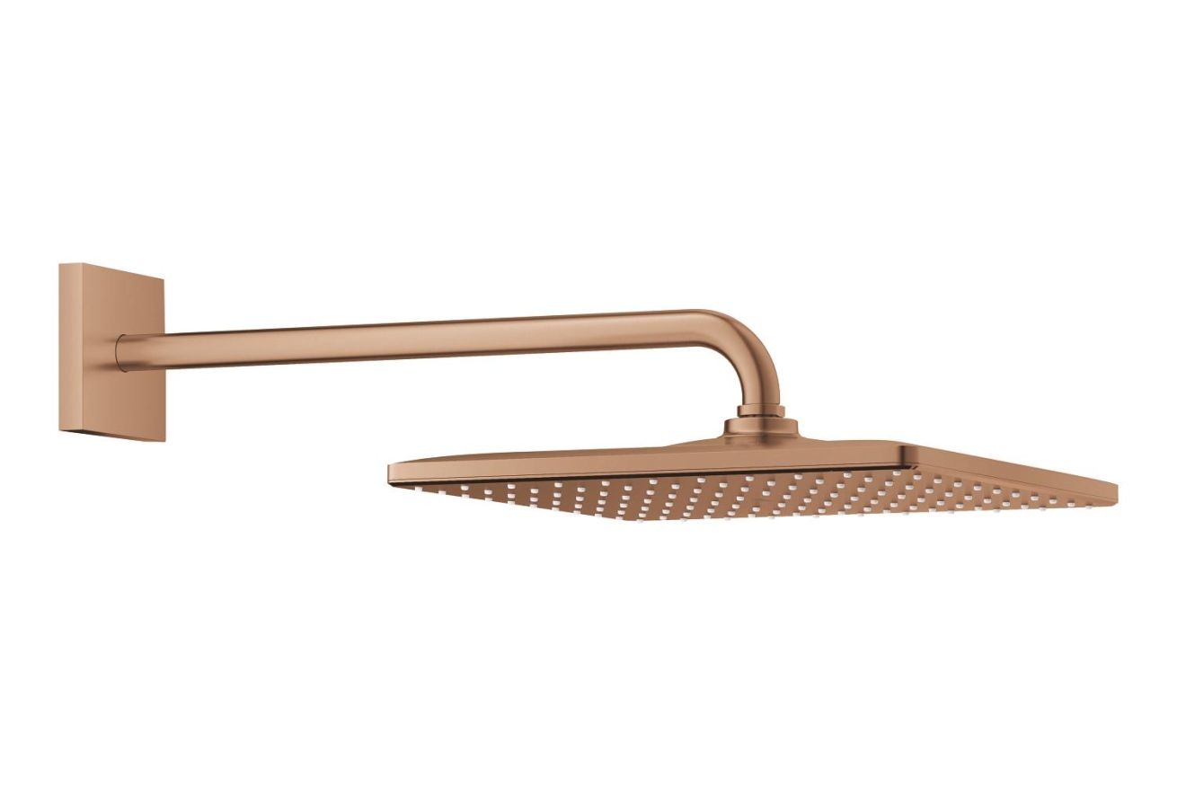Верхний душ GROHE Rainshower Mono 310 Cube, 9,5 л/мин, 1 режим, 422 мм, теплый закат матовый (26564DL0)