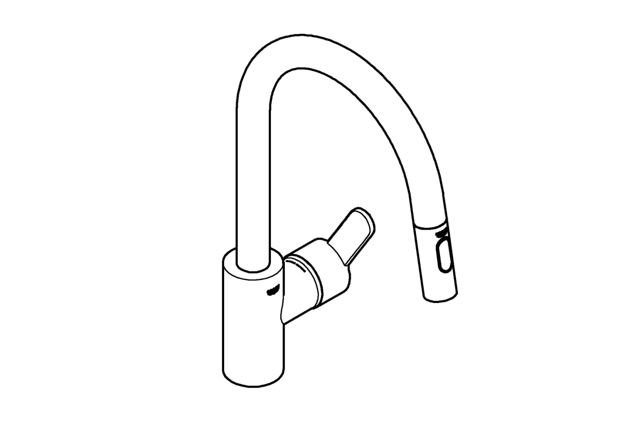 Смеситель для кухни GROHE Eurostyle Cosmopolitan, хром (31482003)
