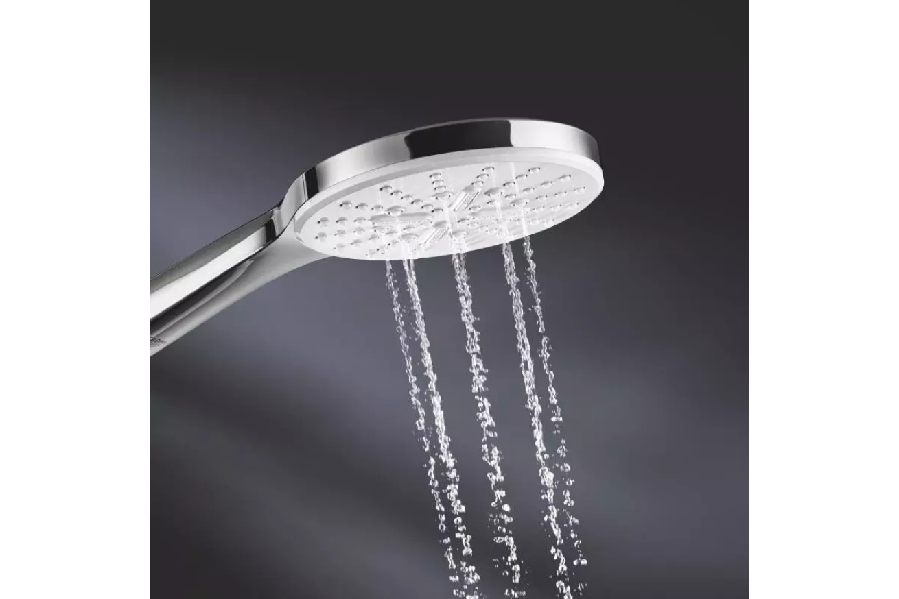 Душевая система GROHE Rainshower SmartActive 310 с термостатом для душа, белая луна (26647LS0)