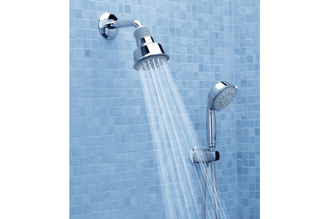 Подключение для душевого шланга GROHE Movario с держателем, хром (28406000)