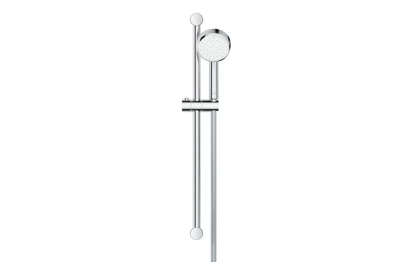 Душевой гарнитур GROHE Tempesta Cosmopolitan 100, 2 режима струи, душевая штанга 600 мм, 5,7 л/мин, хром (2757820E)