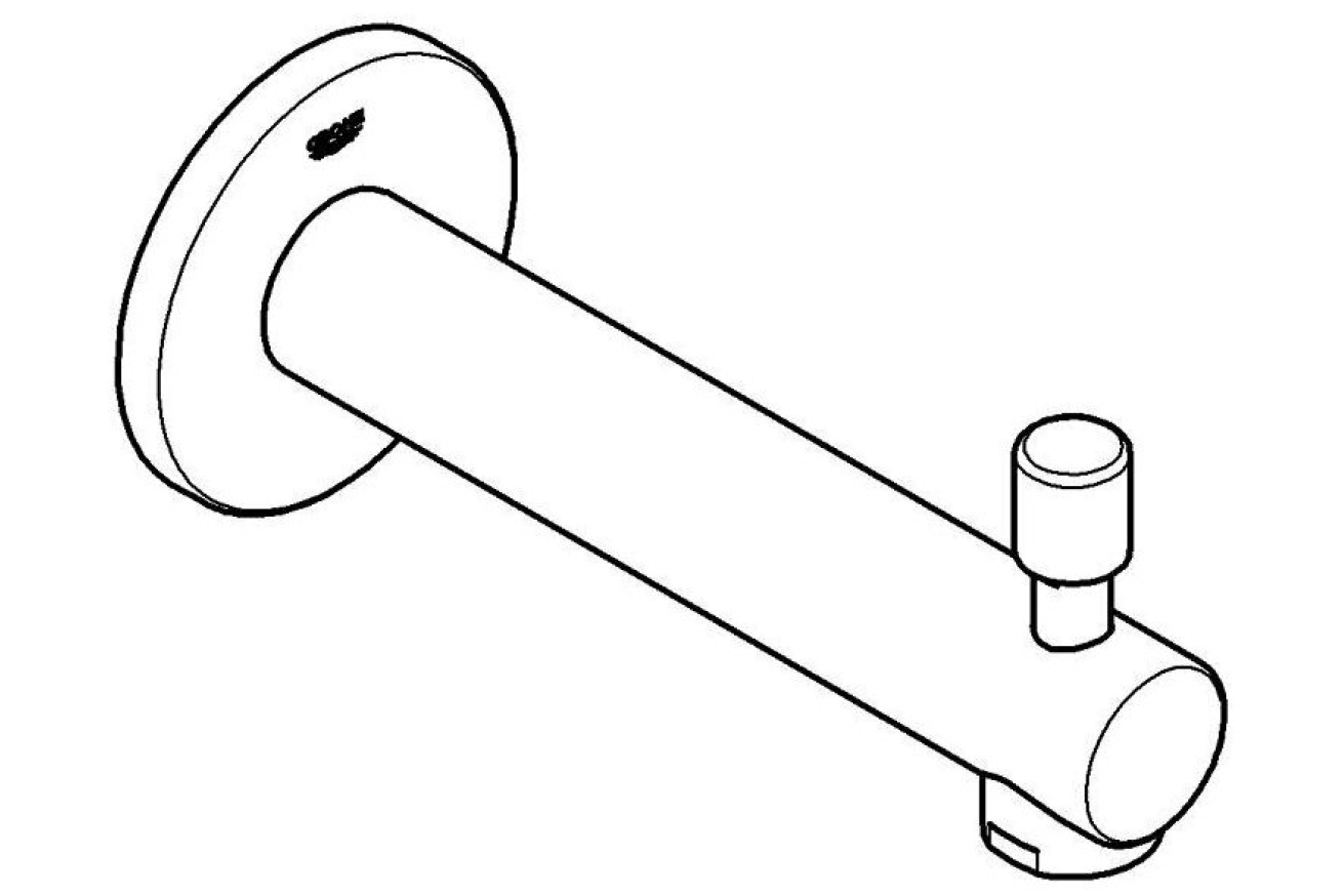 Излив для ванны GROHE Concetto с переключателем ванна/душ, хром (13281001)