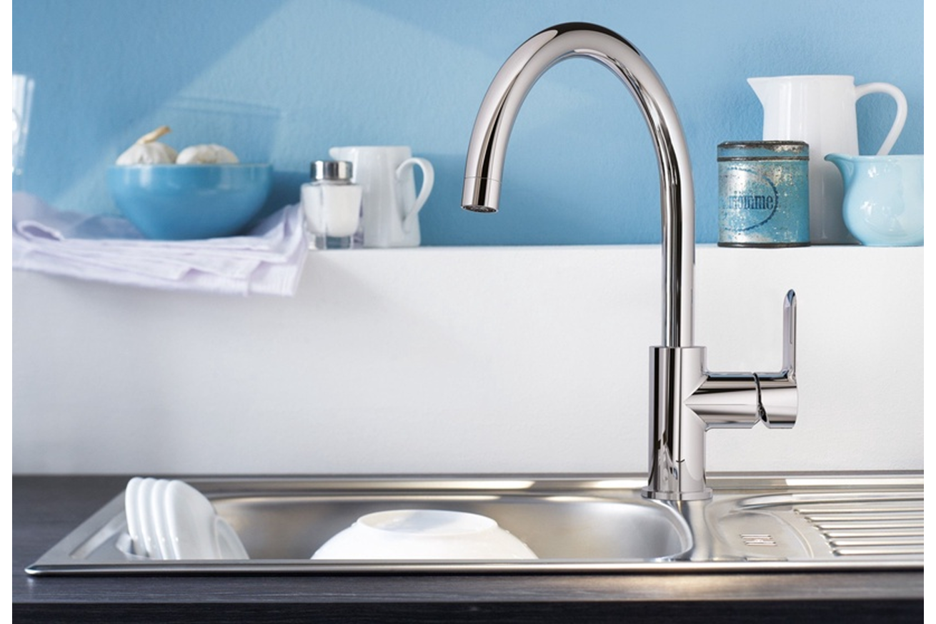 Смеситель для раковины GROHE BauEdge, L-size, хром (23093000)