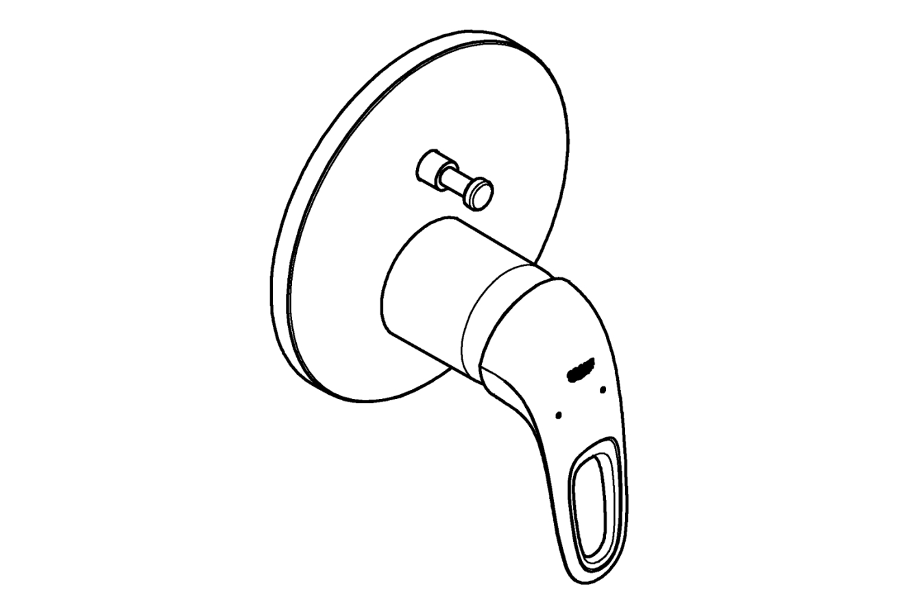 Внешняя часть смесителя для ванны GROHE Eurostyle, хром (24049003)