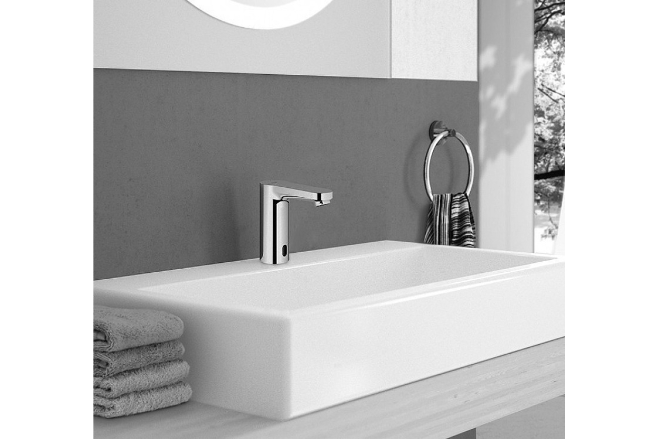Смеситель для раковины GROHE Eurosmart Cosmopolitan E инфракрасный, L-size, хром (36421001)