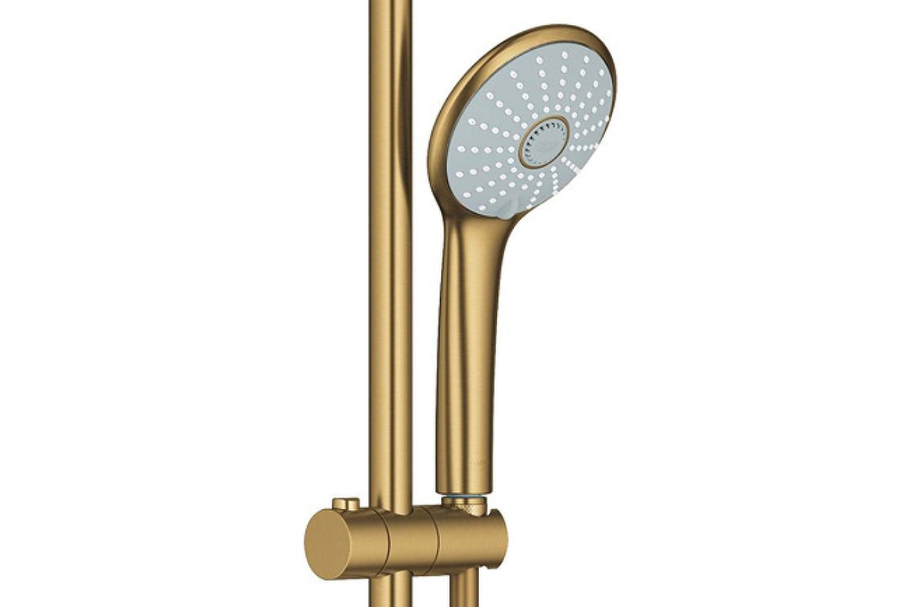 Душевая система GROHE Euphoria System 310 с термостатом для душа, холодный рассвет матовый (26075GN0)