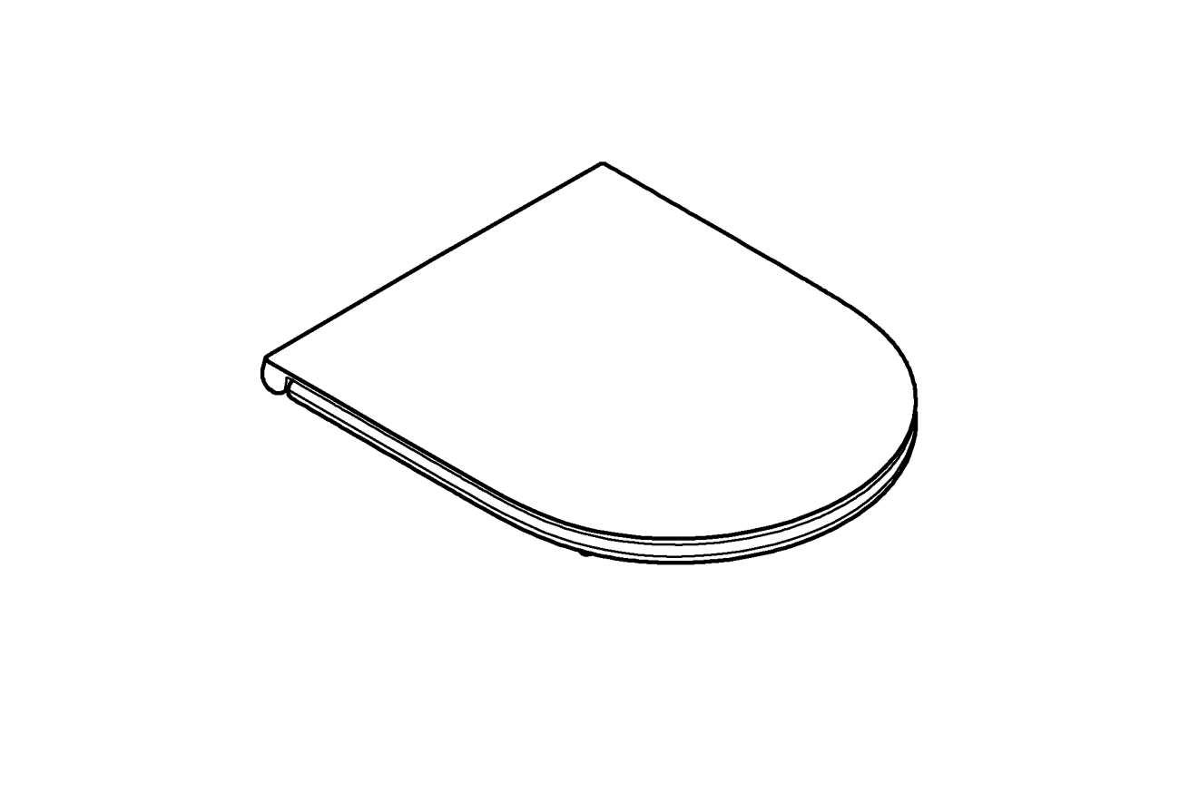 Сиденье для унитаза GROHE Bau Ceramic, с микролифтом, альпин-белый (39913000)