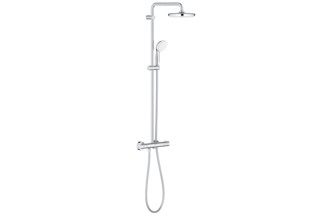 Душевая система GROHE Bau System 210 с термостатом для душа, хром (26699000)