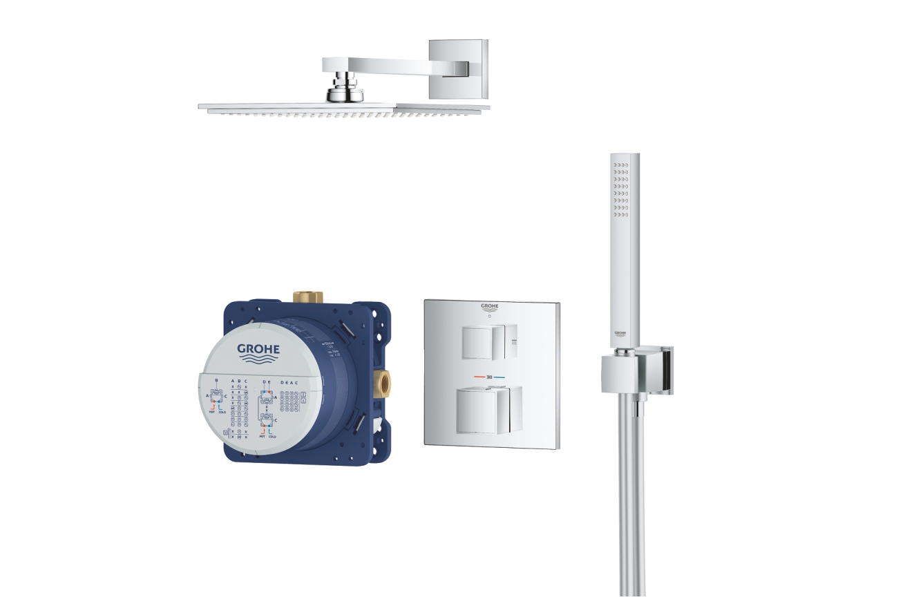 Набор для комплектации душа, GROHE Grohtherm Cube, хром, (34741000)