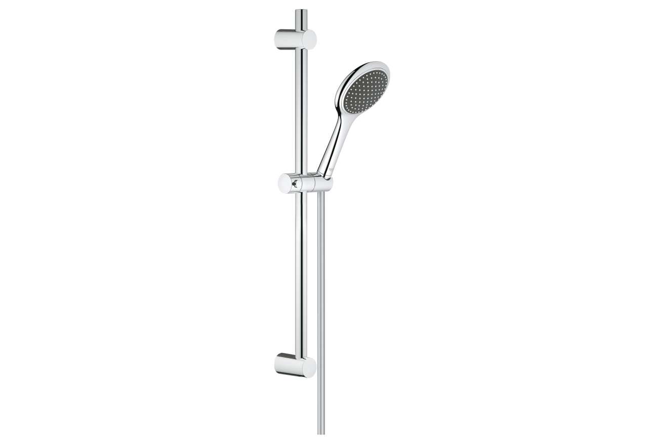 Душевой гарнитур GROHE Vitalio Art 100, 1 режим струи, душевая штанга 600 мм, 9,5 л/мин, хром (27729000)