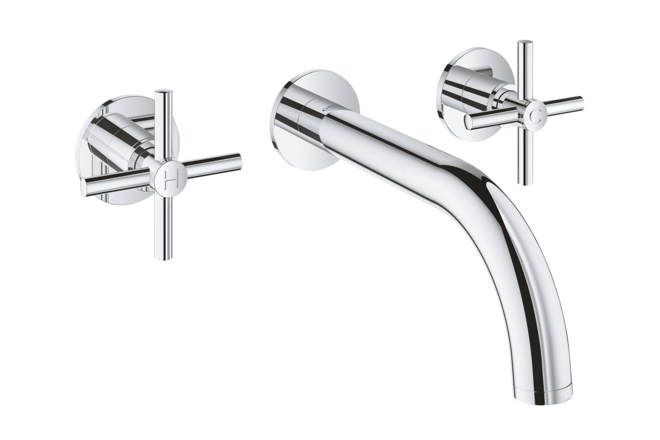 Внешняя часть смесителя для раковины GROHE Atrio на 3 отверстия, хром (20164003)