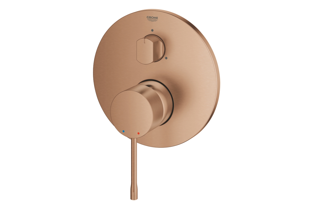 Внешняя часть смесителя для ванны GROHE Essence на 3 потребителя, теплый закат матовый (24169DL1)