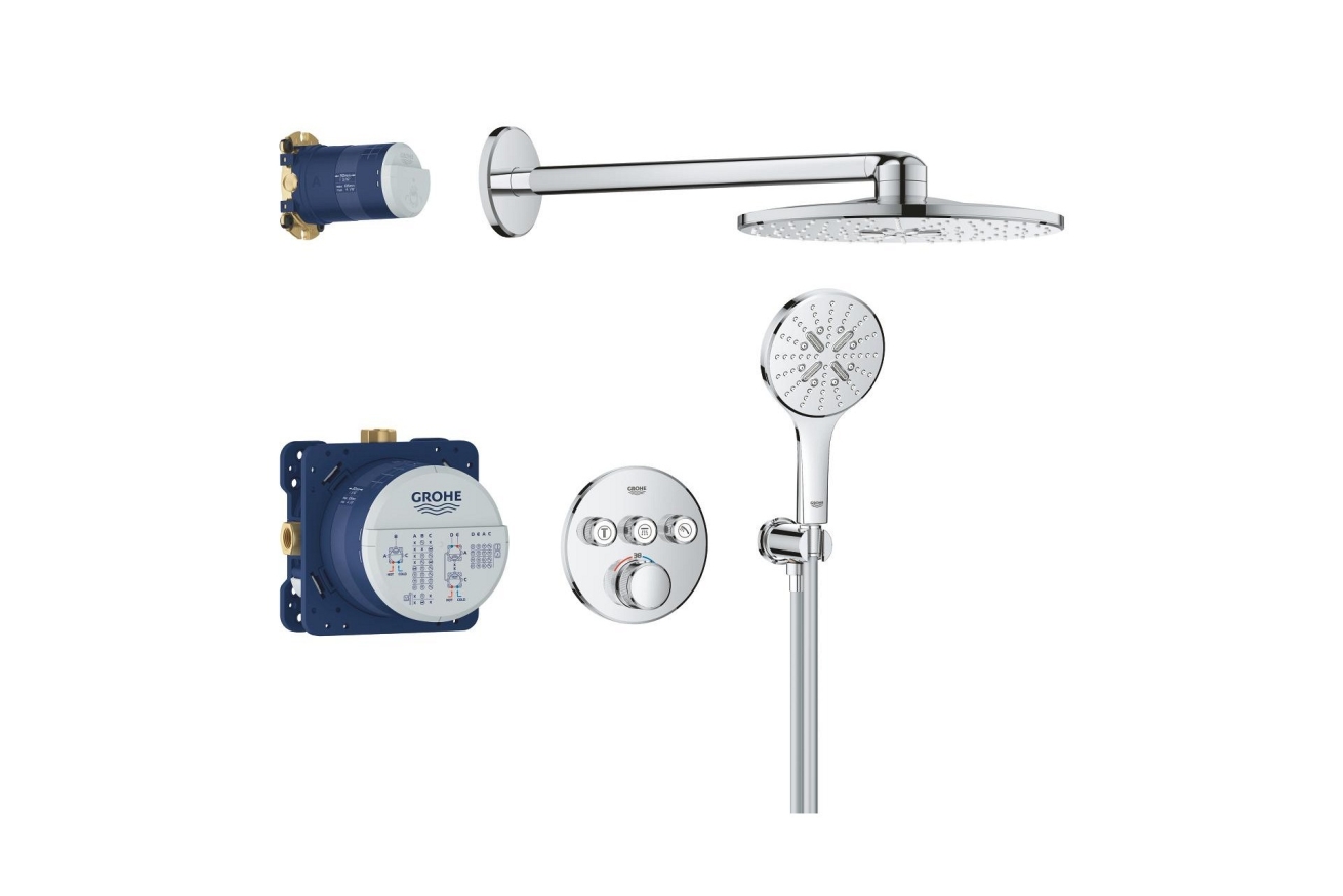 Душевая система GROHE Grohtherm SmartControl с термостатом для душа, хром (34863000)