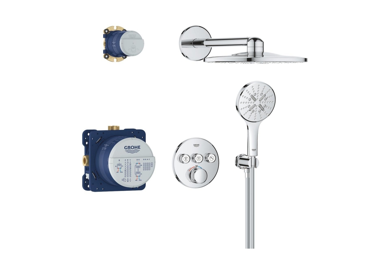Душевая система GROHE Grohtherm SmartControl с термостатом для душа, хром (34863000)