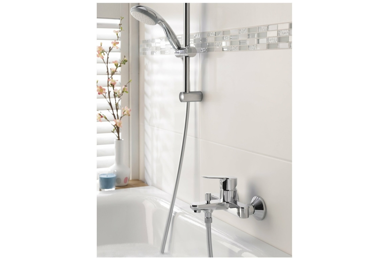 Смеситель для ванны GROHE Start Edge, настенный монтаж, хром (23348000)