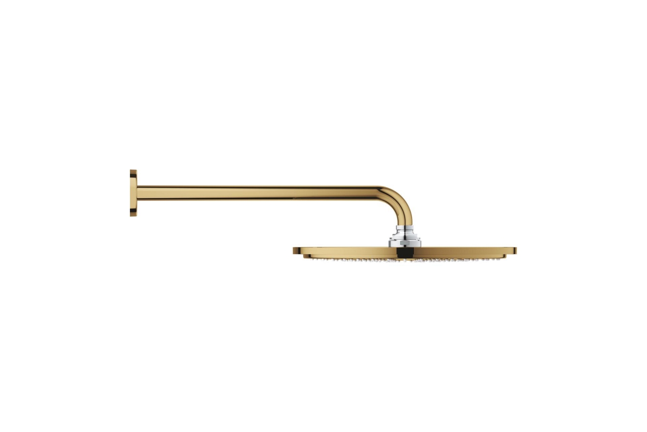 Верхний душ GROHE Rainshower Cosmopolitan 310, 8 л/мин, 1 режим, 380 мм, холодный рассвет глянец (26066GL0)