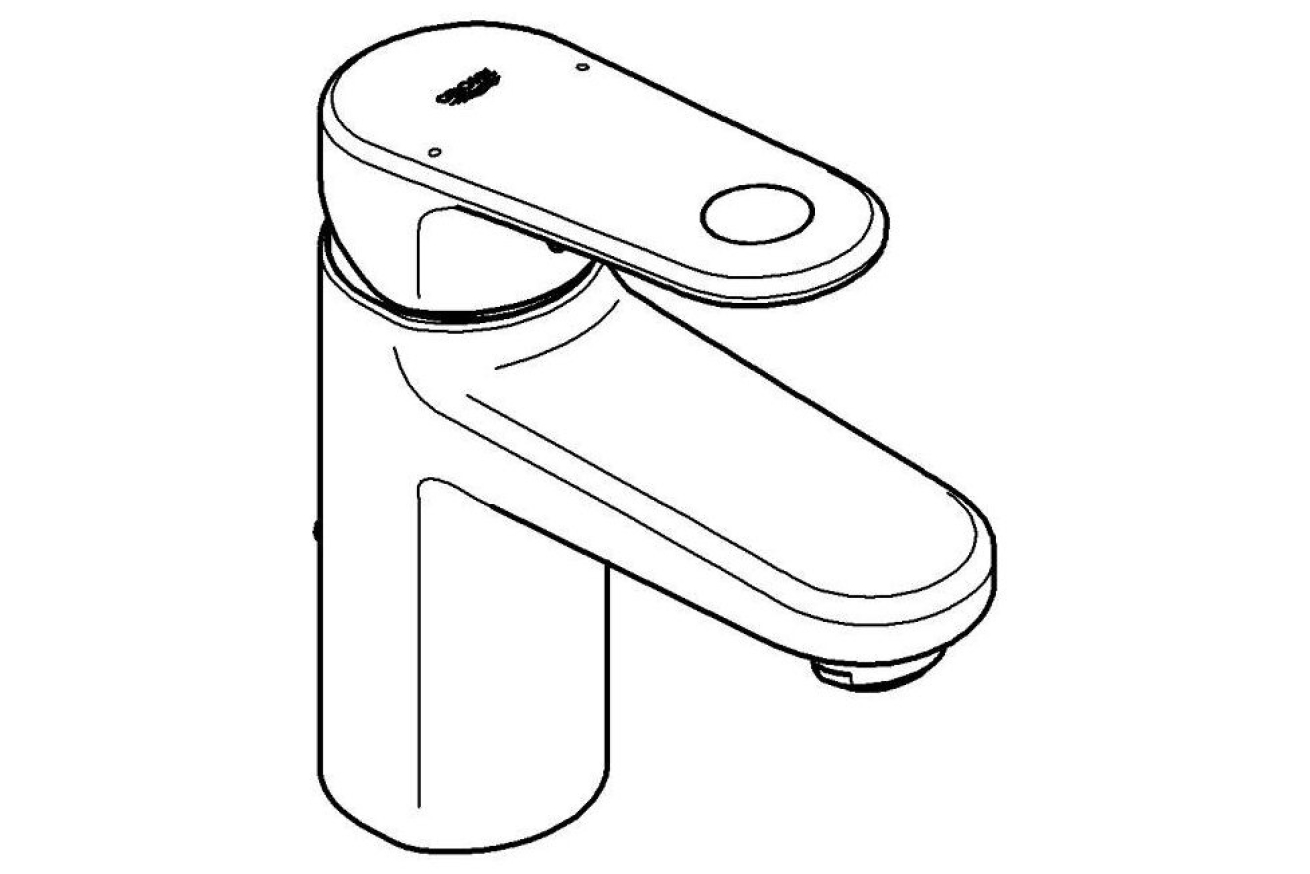Смеситель для раковины GROHE Europlus с цепочкой, хром (32617002)