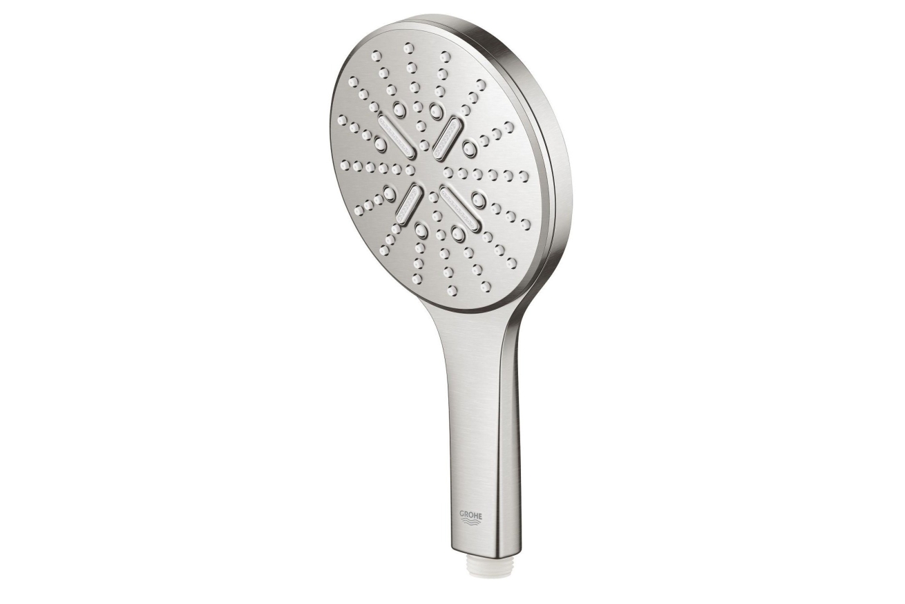 Ручной душ GROHE Rainshower SmartActive 130, 3 режима, суперсталь (26574DC0)