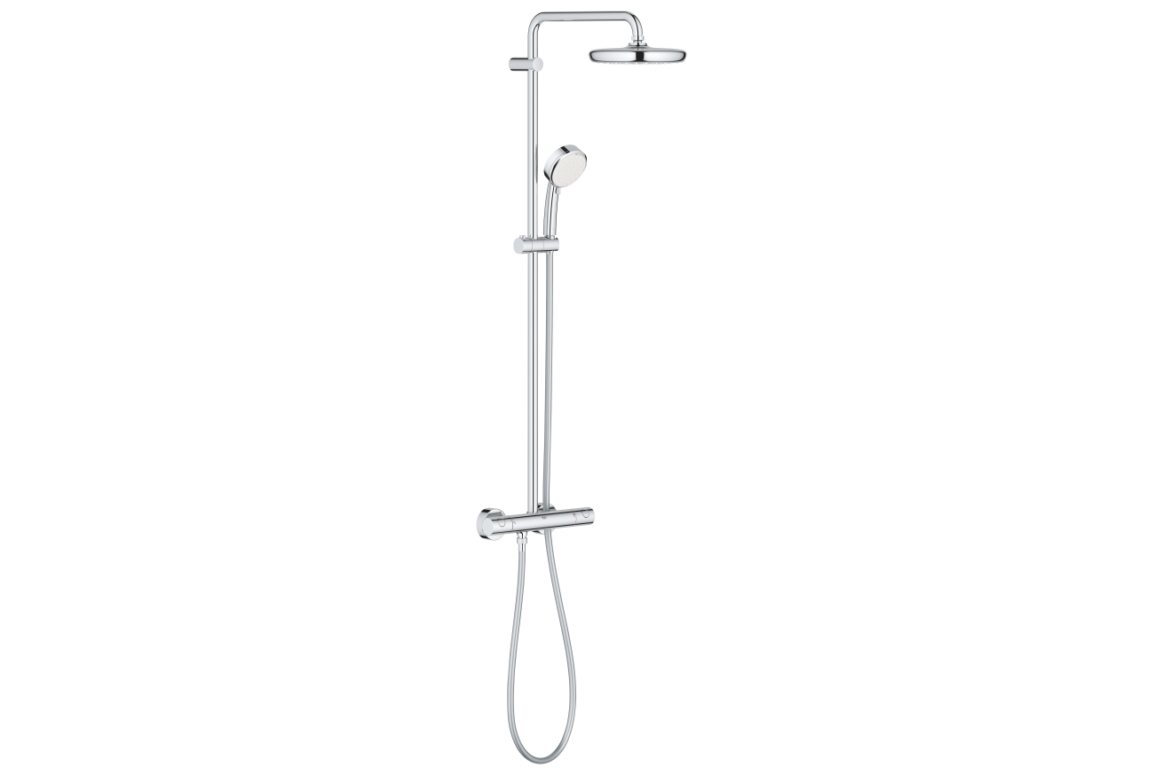 Душевая система GROHE Tempesta Cosmopolitan System 210 с термостатом для душа, хром (27922001)