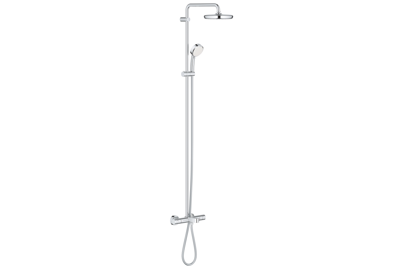 Душевая система GROHE Tempesta Cosmopolitan System 210 с термостатом для ванны, хром (26223001)