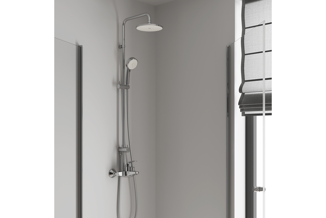 Душевая система GROHE Tempesta Cosmopolitan System 200 со смесителем для ванны, хром (26305001)