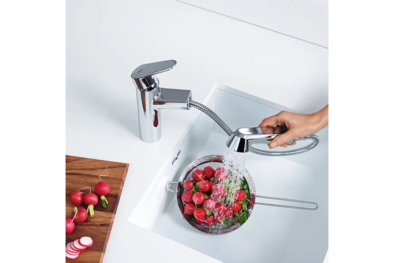 Смеситель для кухни GROHE Eurodisc Cosmopolitan, хром (32257002)