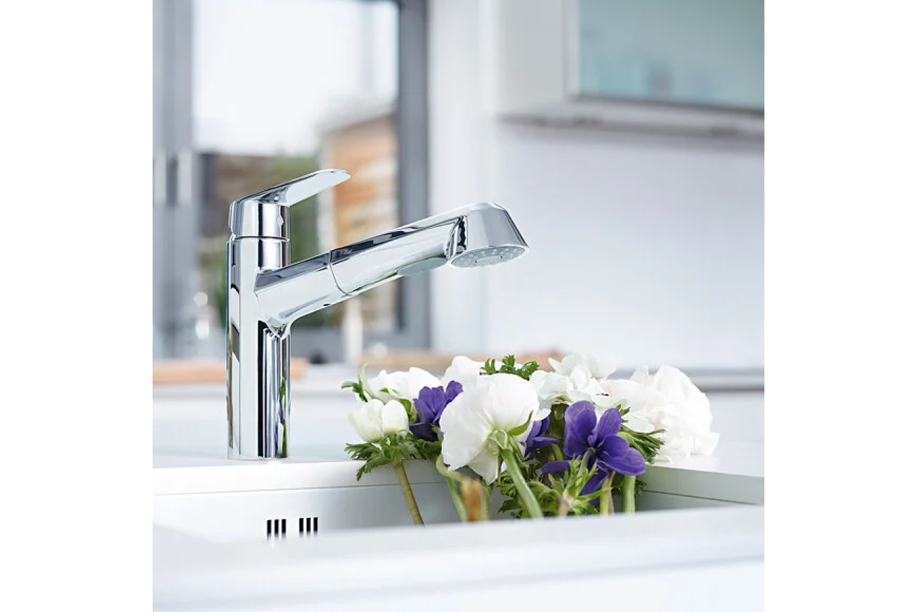 Смеситель для кухни GROHE Eurodisc Cosmopolitan, хром (32257002)