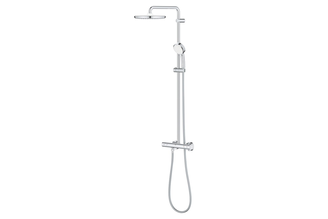 Душевая система GROHE Tempesta Cosmopolitan System 250 с термостатом для душа, хром (26670000)