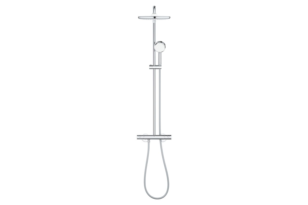 Душевая система GROHE Tempesta Cosmopolitan System 250 с термостатом для душа, хром (26670000)