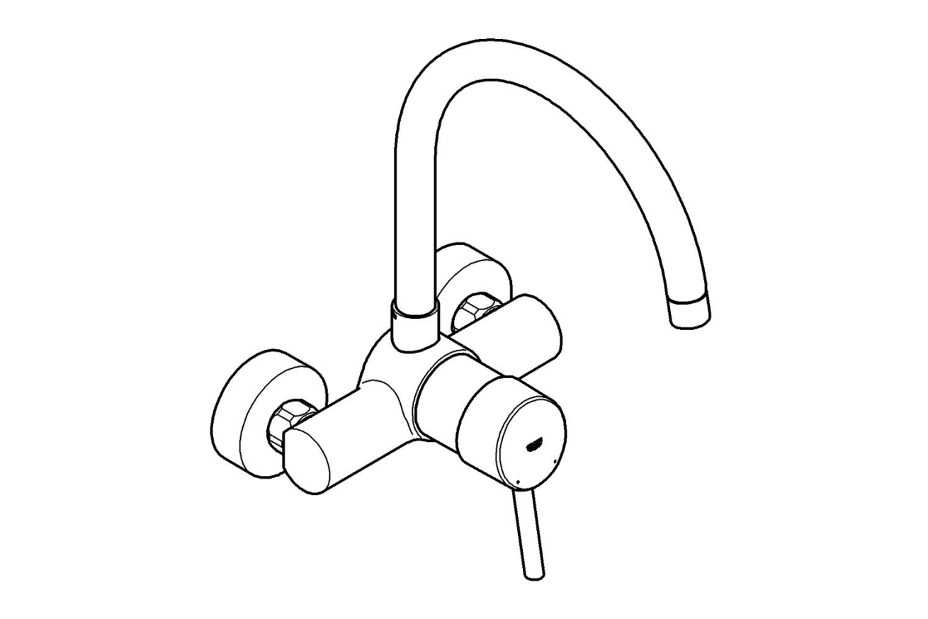 Смеситель для кухни GROHE Concetto, хром (32667001)