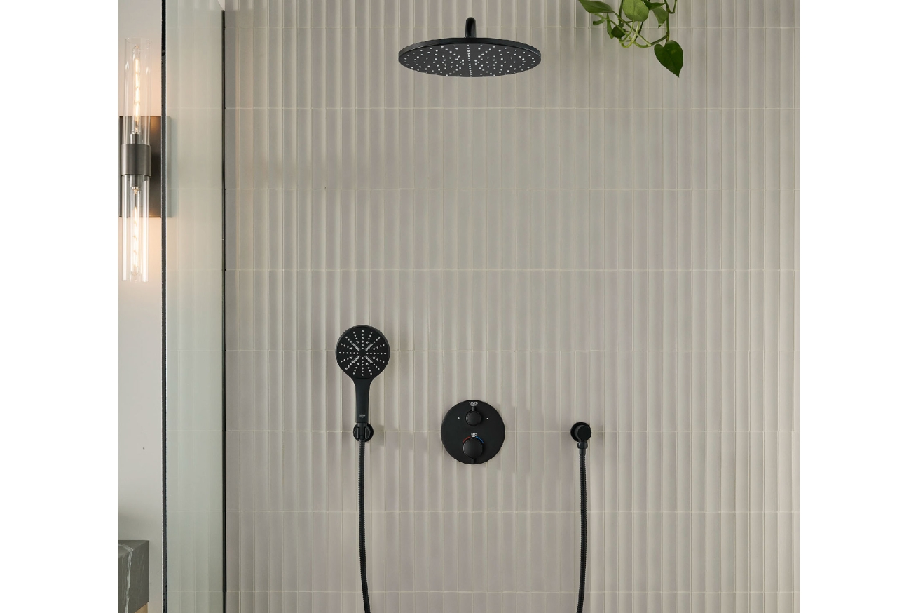 Ручной душ GROHE Ручной душ GROHE Rainshower SmartActive 130, 3 режима, фантомный черный (22127KF0)