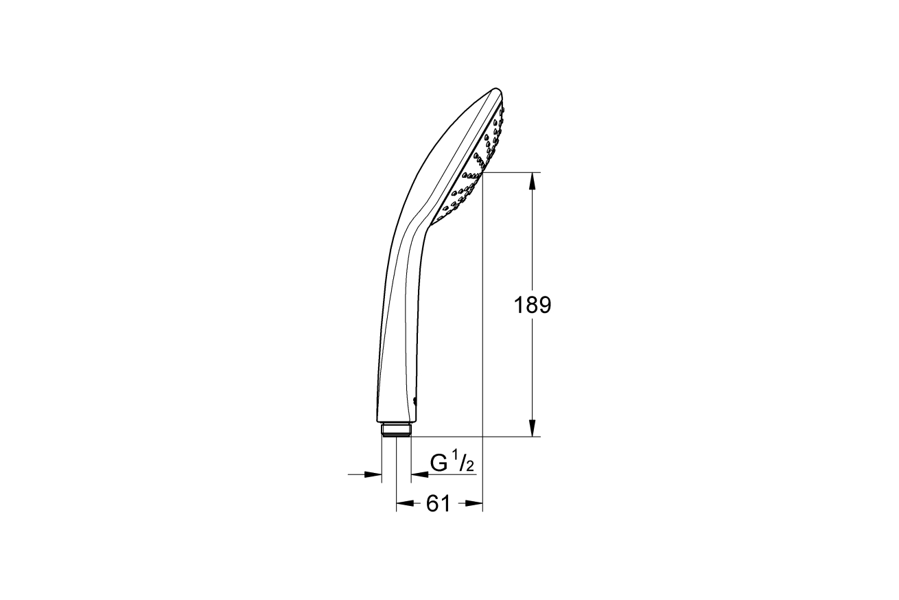 Ручной душ GROHE Vitalio Joy 110 Mono, 1 режим, хром (27315000)