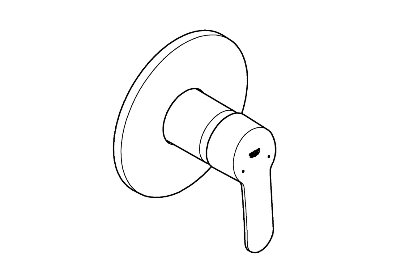 Внешняя часть смесителя для душа GROHE Eurostyle Cosmopolitan, хром (24051002)