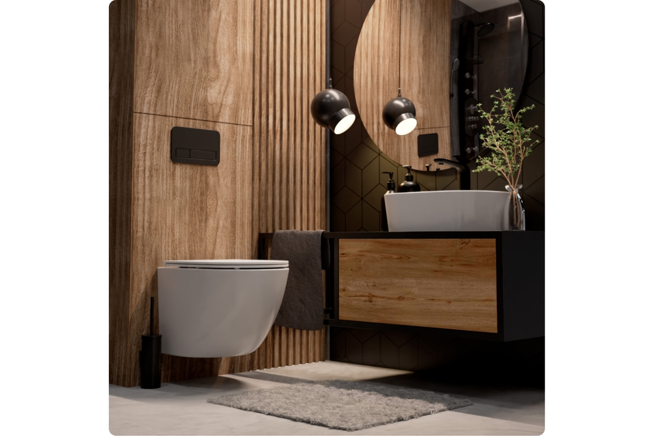 Комплект инсталляции GROHE Solido 38811KF0 с унитазом AQUAme AQM2002L и сиденьем с микролифтом, смыв Quiet (NW0295)