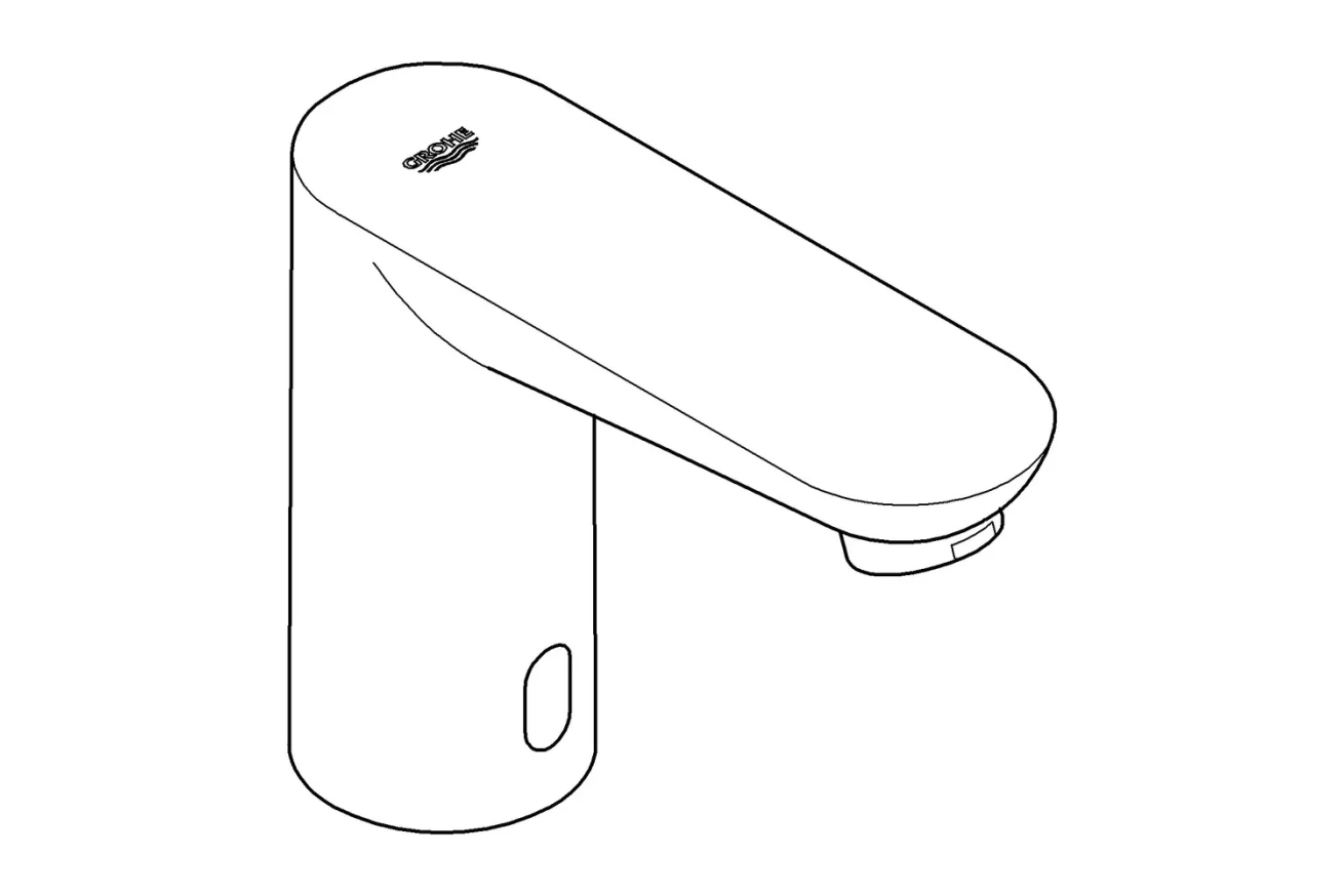 Кран для раковины GROHE Eurosmart Cosmopolitan E Bluetooth инфракрасный, без функции смешивания, хром (36409000)