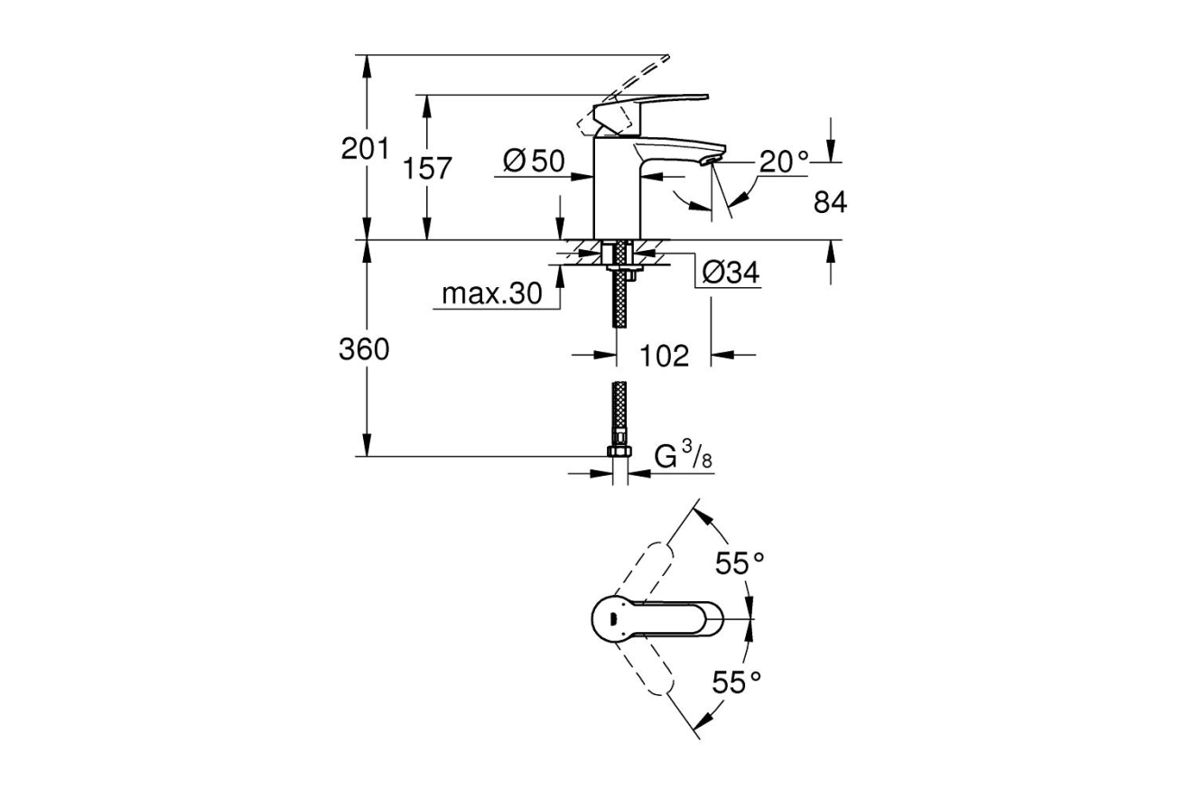 Готовый комплект для ванной комнаты GROHE Tempesta (NB0013-1)