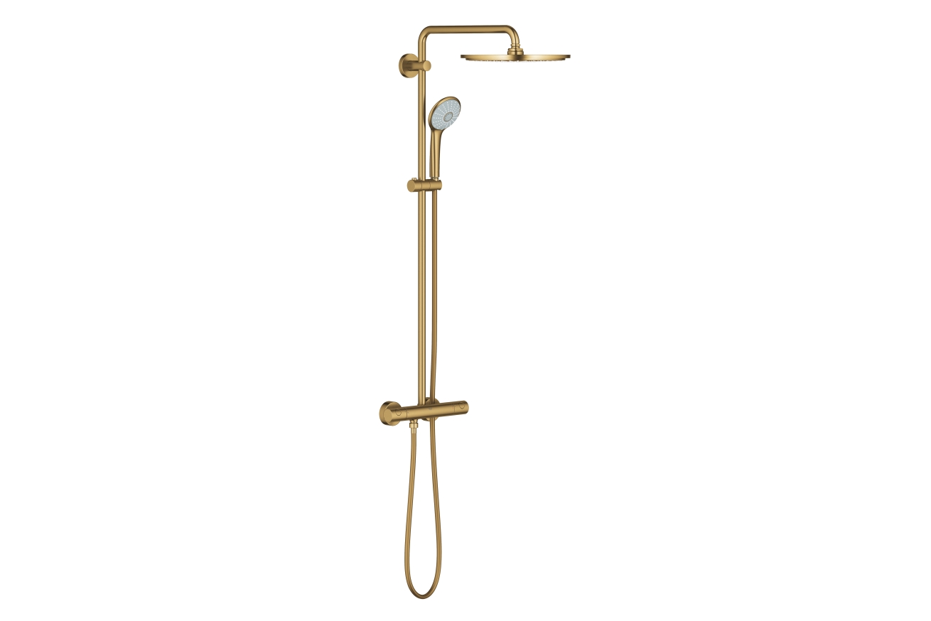 Душевая система GROHE Euphoria System 310 с термостатом для душа, холодный рассвет матовый (26075GN0)