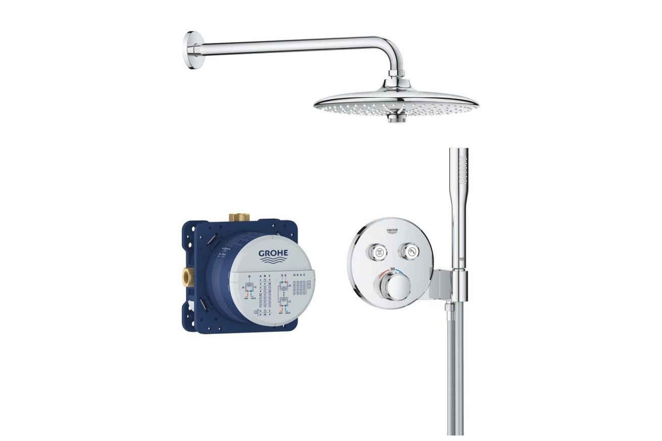 Душевая система GROHE Grontherm SmartControl с термостатом для душа, хром (34867000)