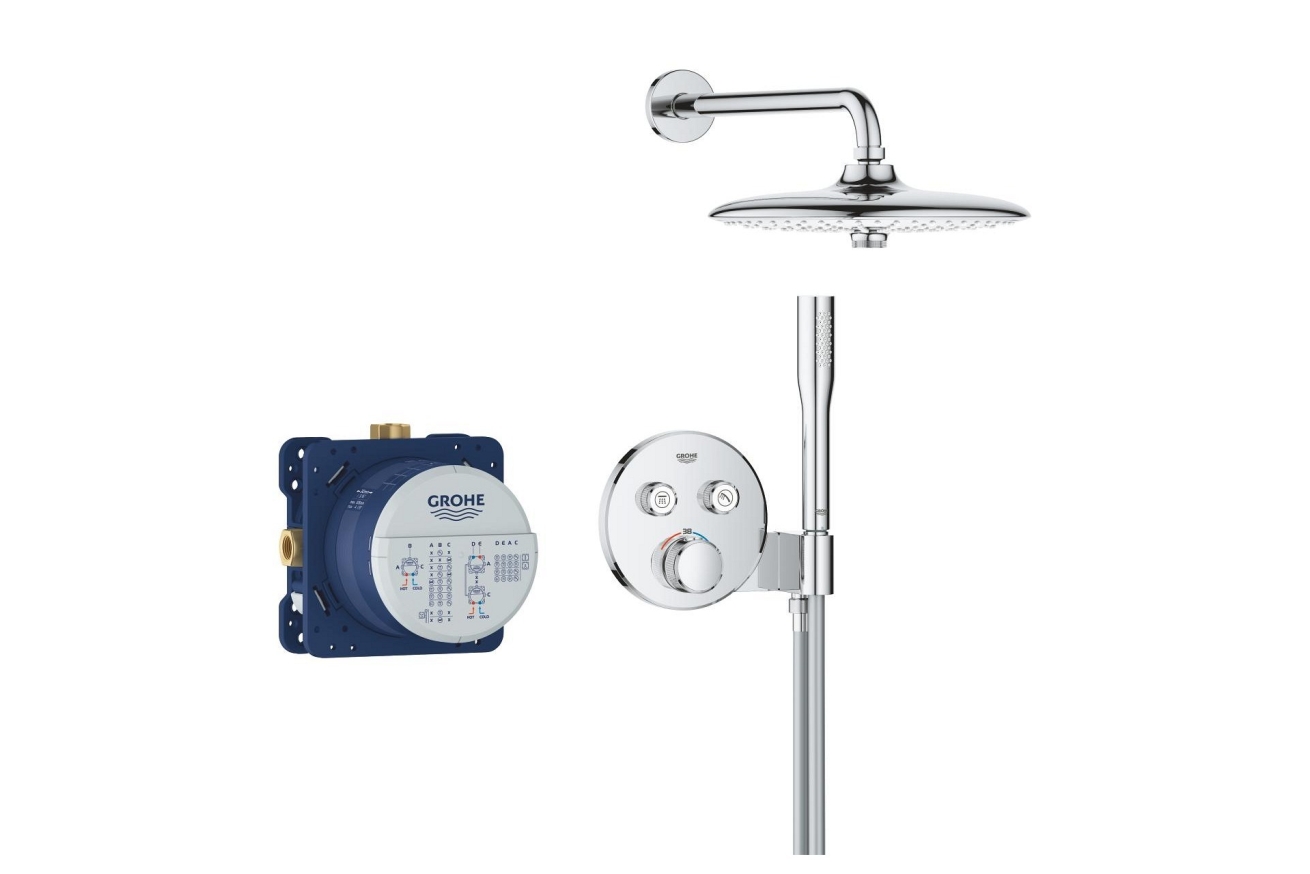 Душевая система GROHE Grontherm SmartControl с термостатом для душа, хром (34867000)