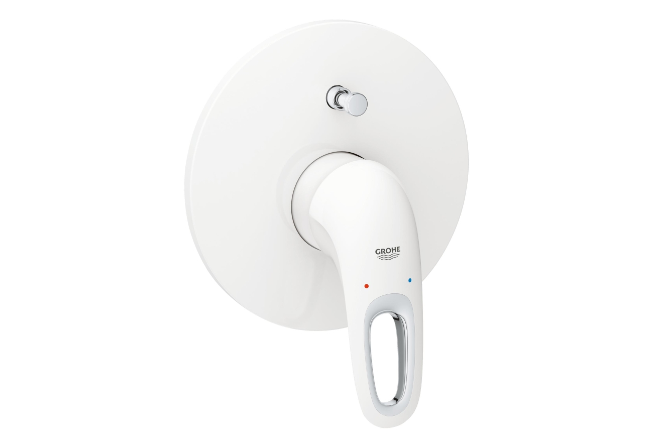 Внешняя часть смесителя для ванны GROHE Eurostyle, белая луна (19506LS3)