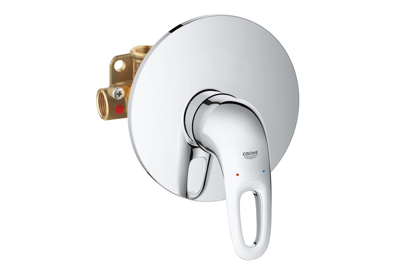 Смеситель для душа GROHE Eurostyle в комплекте с монтажной частью, хром (33635003)