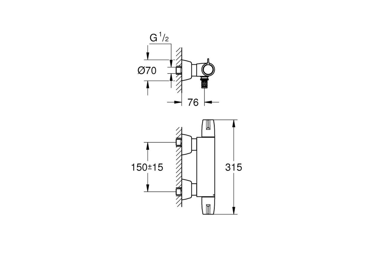Термостат для раковины GROHE Grohtherm Special, хром (34666000)