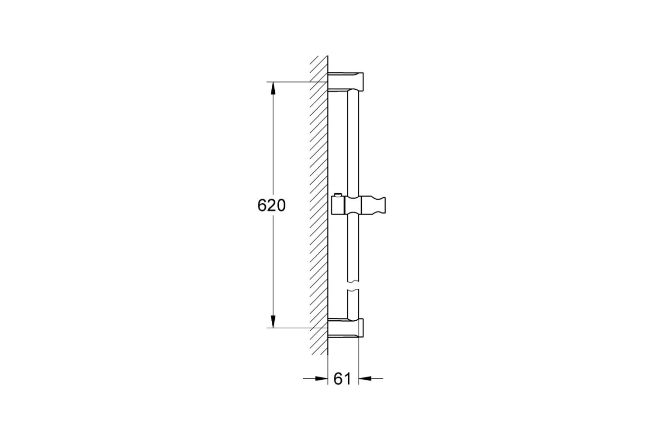Душевой гарнитур GROHE Tempesta 110, 2 режима, 1250 мм, хром (NB0061)