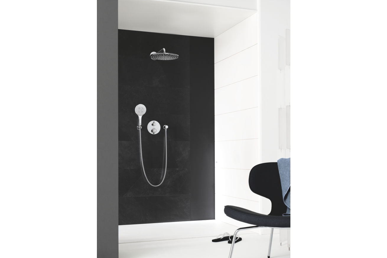 Ручной душ GROHE Rainshower SmartActive 130, 12 л/мин, 3 режима, хром (26544000)