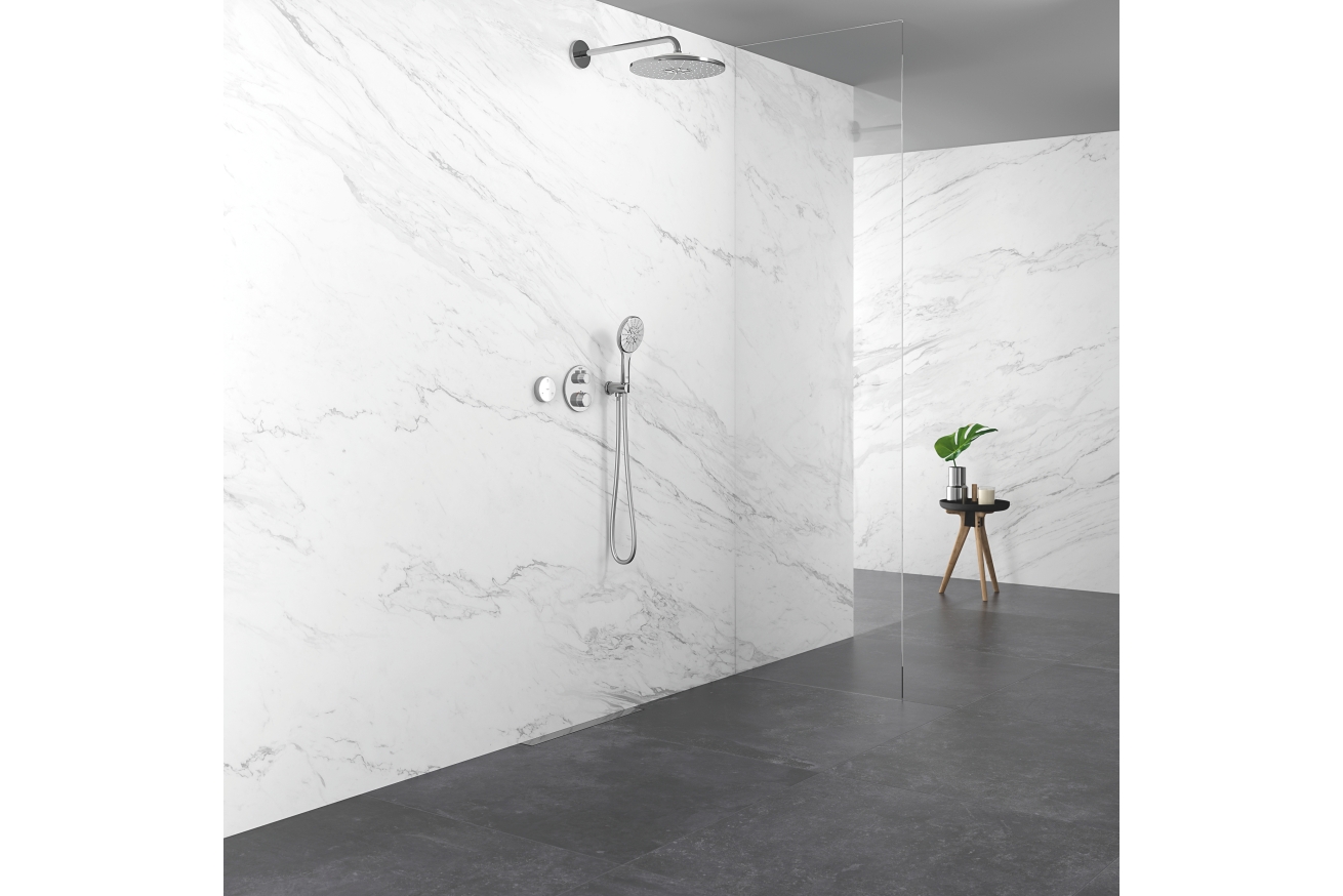 Ручной душ GROHE Rainshower SmartActive 130, 12 л/мин, 3 режима, хром (26544000)