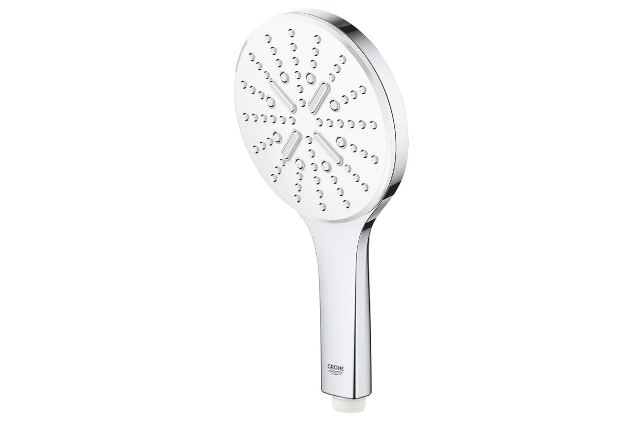 Ручной душ GROHE Rainshower SmartActive 130, 12 л/мин, 3 режима, белая луна (26544LS0)