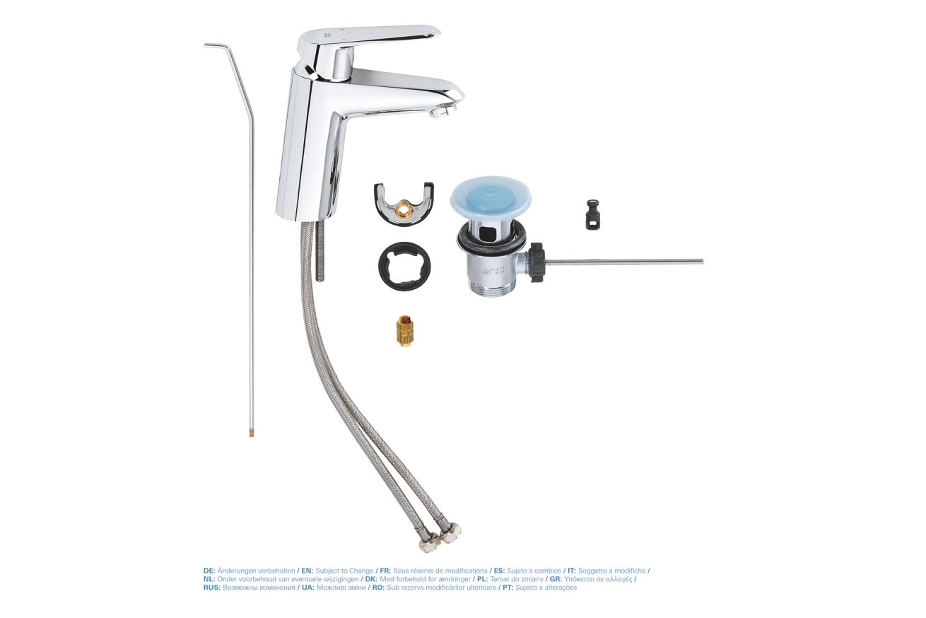 Смеситель для раковины GROHE Eurodisc Cosmopolitan, S-Size, хром (33190002)