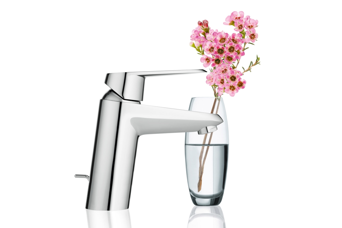Смеситель для раковины GROHE Eurodisc Cosmopolitan с донным клапаном и ограничением расхода воды, хром (3319020E)