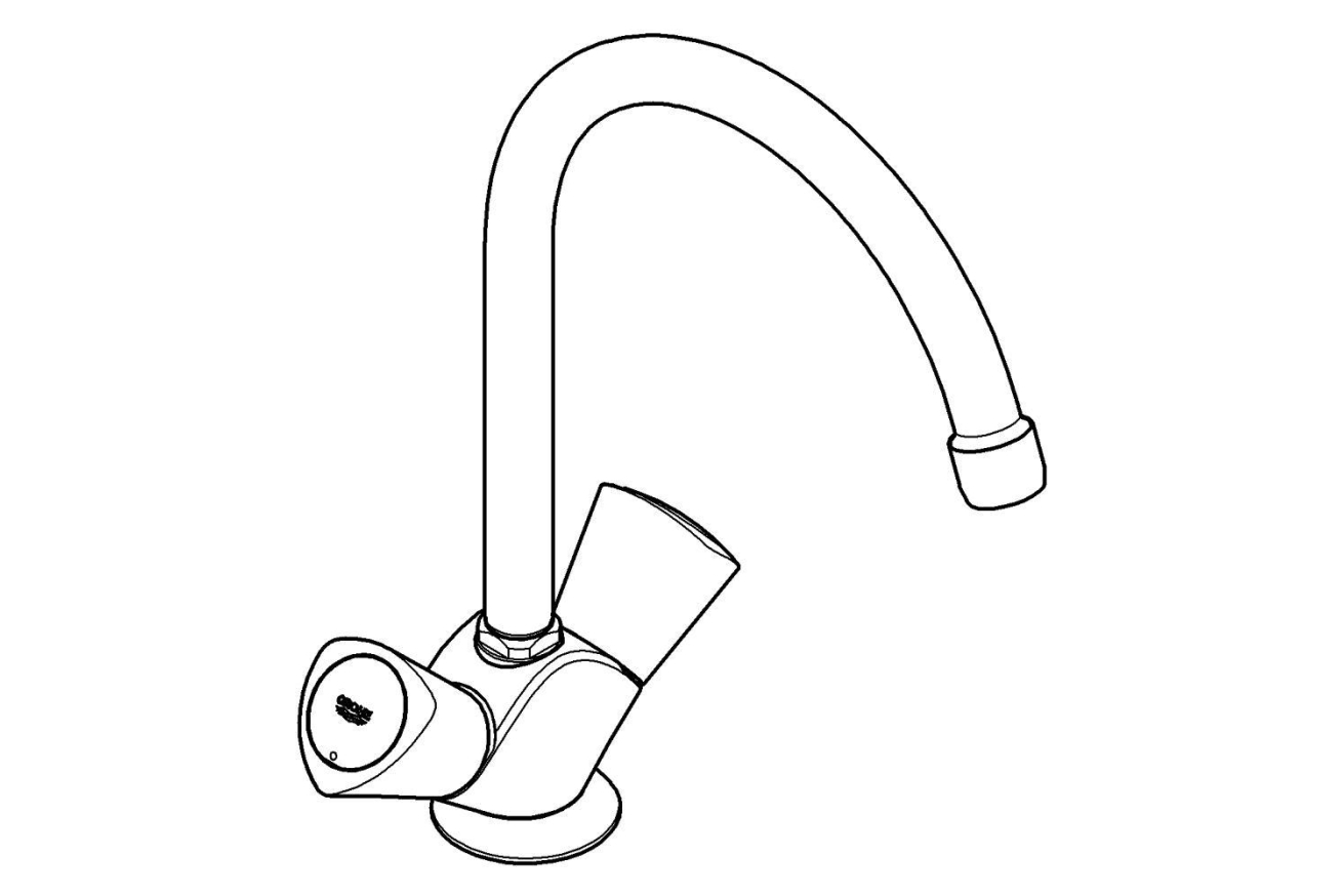 Смеситель для кухни GROHE Costa S, хром (31819001)